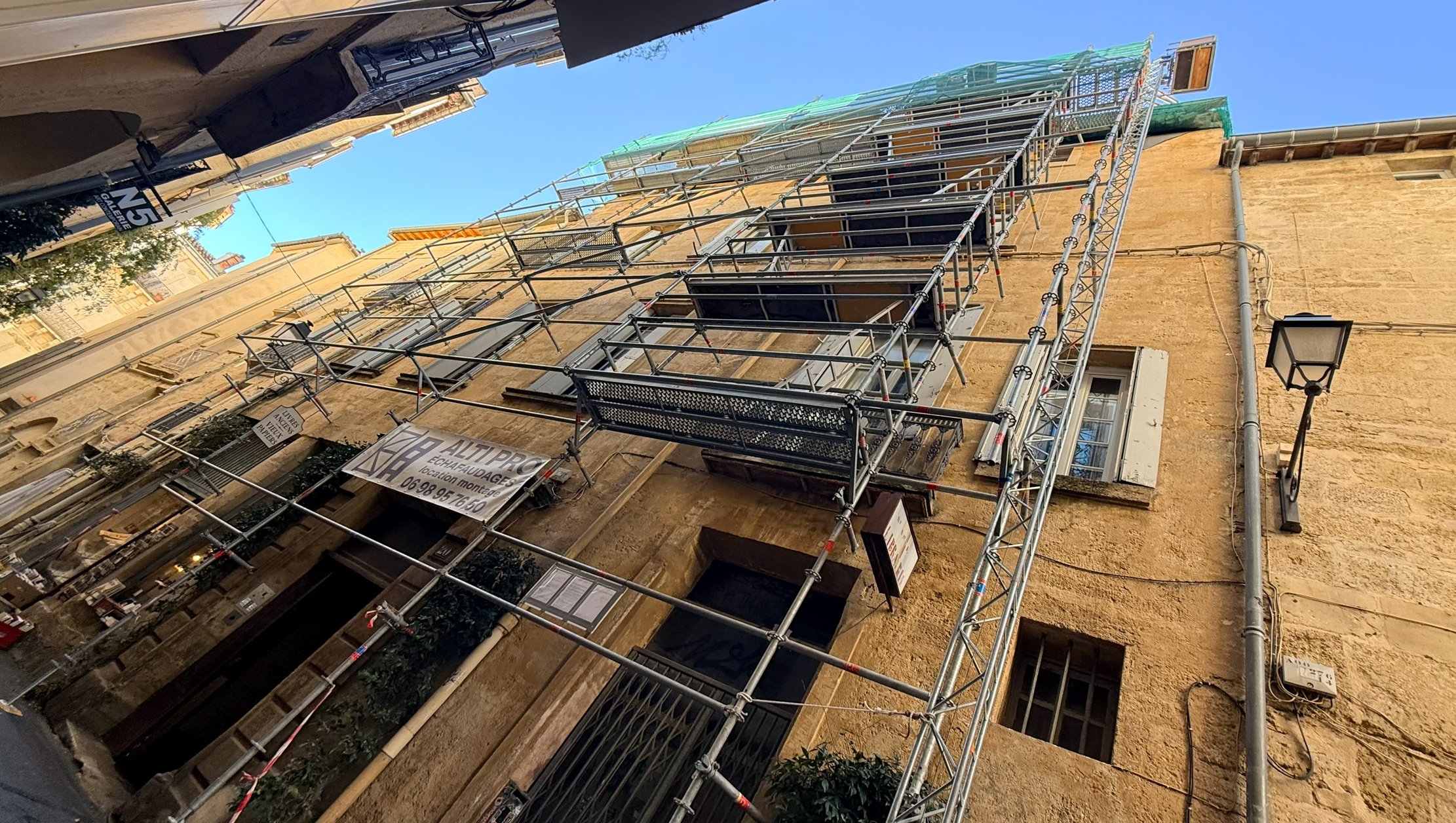 Échafaudage terrasse et pignon